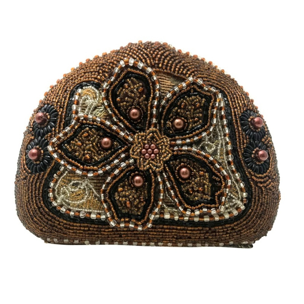 Prezzo Bronze Clutch Vintage Style Women Handbag